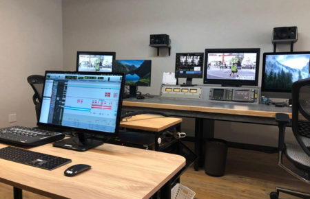 編集室でのMA作業の様子