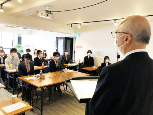 MJ社長の挨拶風景