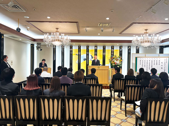 開会の辞の様子